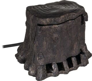 4 fach Energieverteiler Baumstumpf mit Fernbedienung