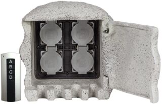 4 fach Energieverteiler Piedra mit Fernbedienung
