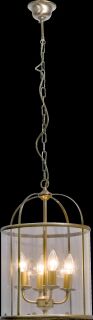 Laternenpendelleuchte 4 flg. Pimpernel bronze
