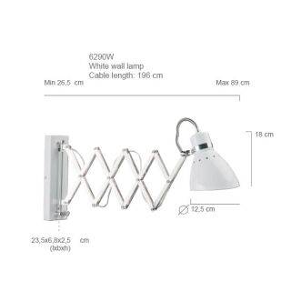 Scharnierleuchte Spring weiß