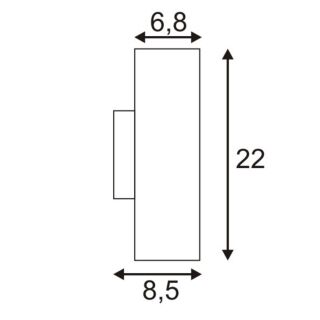 Wandleuchte Enola B Up-Down - messing
