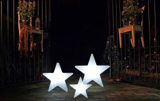8 Seasons Design Dekoleuchte Shining Star LED RGB 80 cm