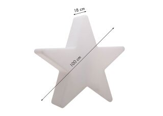 8 Seasons Design Dekoleuchte Shining Star 100 cm  weiß
