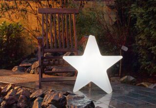 8 Seasons Design Dekoleuchte Shining Star LED RGB 100 cm weiß