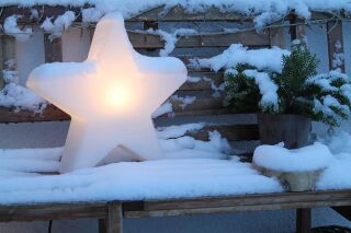 8 Seasons Design Dekoleuchte Shining Star 40 cm weiß
