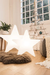 8 Seasons Design Dekoleuchte Shining Star 40 cm weiß
