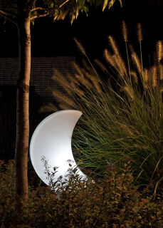 8 Seasons Design Dekoleuchte Shining Moon LED RGB 40 cm weiß