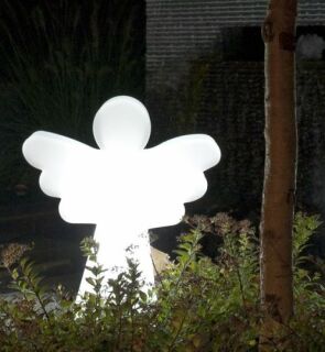 8 Seasons Design Dekoleuchte Shining Angel LED RGB 40 cm weiß
