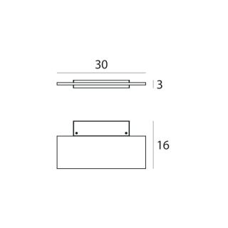 Linealight edle LED Wandleuchte Dublight 300
