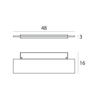 Linealight edle LED Wandleuchte Dublight 480