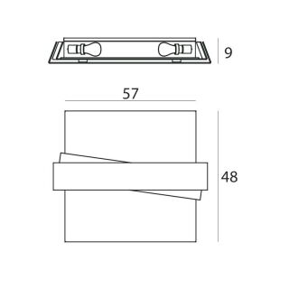 Linealight Wand- & Deckenleuchte Zig Zag - schwarz