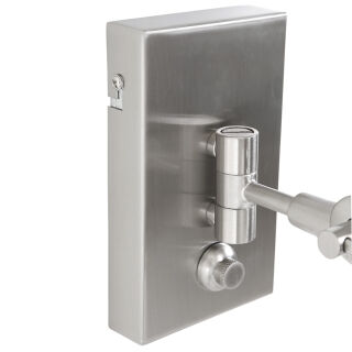 Steinhauer Prestige Chic Gelenkwandleuchte stahl - grau