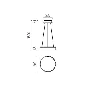 LED Pendelleuchte Liv 600