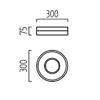 LED Deckenleuchte Liv 300