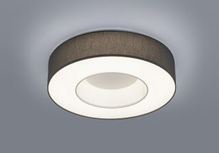 Textil LED Deckenleuchte Lomo anthrazit