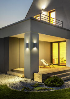 smarte LED Wandleuchte Swift graphit