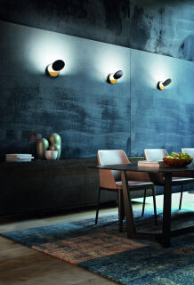 außergewöhnliche LED Wandleuchte Ara schwarz