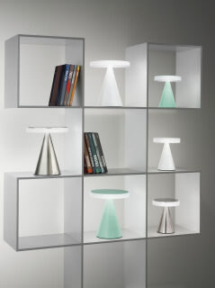 dimmbare Design-LED Tischleuchte Neutra mattgold big