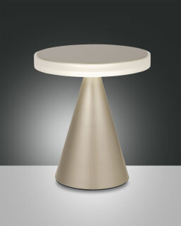 dimmbare Design-LED Tischleuchte Neutra mattgold big