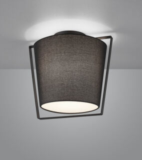 elegante Textildeckenleuchte Uka anthrazit