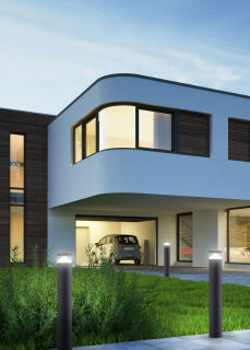 Pollerleuchte Mono graphit