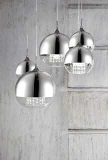 Maytoni Pendelleuchte Fermi Chromglas