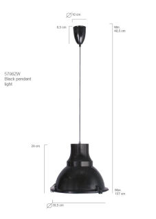 Steinhauer Pendelleuchte Parade schwarz