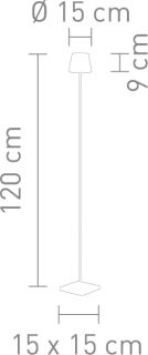 Sompex Troll 2.0 schwarz Akku LED Outdoorstehleuchte