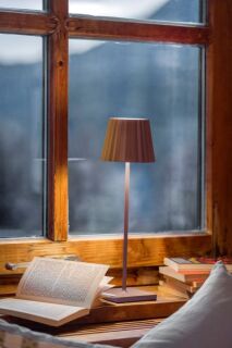 Sompex Troll RC rost Akku LED Tischleuchte