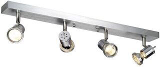 Asto IV GU10 Spot, aluminium-brushed