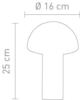 Sompex Akkutischleuchte Svamp Carbon