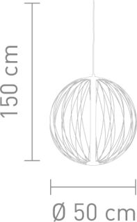 Sompex LED Pendelleuchte Atomik schwarz