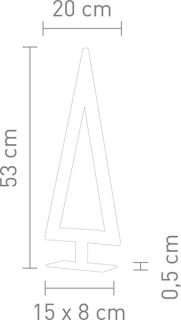 Villeroy & Boch Tischleuchte Wien LED silber 53 cm