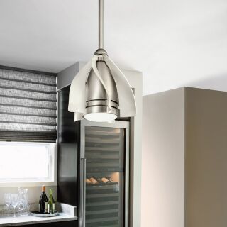 Design Deckenventilator Terna 38 cm LED dimmbar Nickel