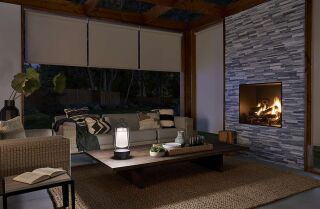 Akkulaterne mit Bluetooth Lautsprecher Lyndon schwarz