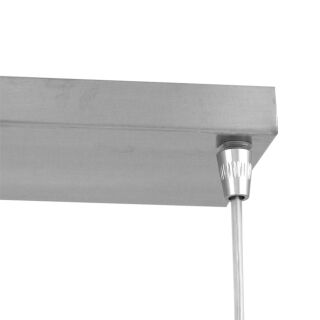 Steinhauer Bollique Pendelleuchte Rauchglas stahl 8 flammig