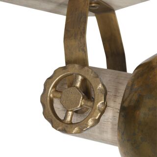 Steinhauer 3-fach Deckenspot Mexlite Gearwood bronze Holz