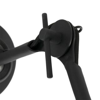 Steinhauer Retro Wandleuchte Kasket schwarz