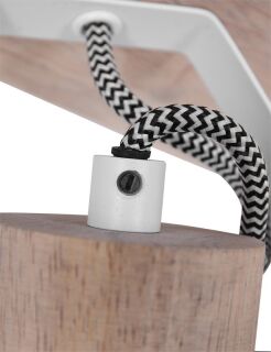 Steinhauer 4-fach Deckenspot Mexlite Gearwood weiß Holz