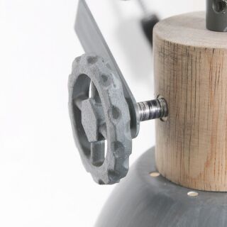 Steinhauer Klemmspot Mexlite Gearwood grau Holz