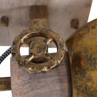 Steinhauer 1-fach Deckenspot Mexlite Gearwood bronze Holz