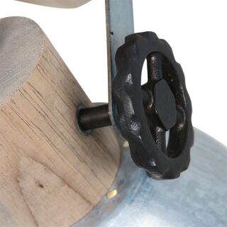 Steinhauer 1-fach Deckenspot Mexlite Gearwood nickel Holz