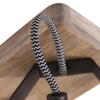 Steinhauer 2-fach Deckenspot Mexlite Gearwood anthrazit Holz