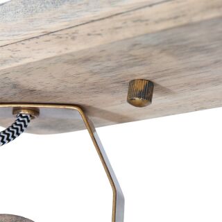 Steinhauer 2-fach Deckenspot Mexlite Gearwood bronze Holz