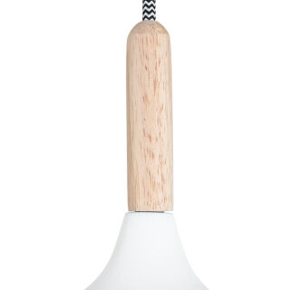 Steinhauer Pendelleuchte Mexlite Bjorr 45cm weiß Holz