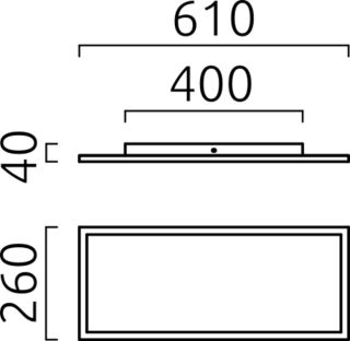 Helestra Rack LED Deckenleuchte mattweiß