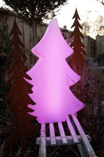 8 Seasons Design Dekoleuchte Shining Tree LED RGB 78 cm weiß