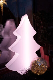 8 Seasons Design Dekoleuchte Shining Tree LED RGB 78 cm weiß