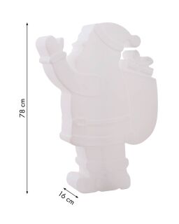 8 Seasons Design Dekoleuchte Shining Santa LED RGB 78 cm weiß