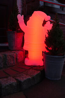 8 Seasons Design Dekoleuchte Shining Santa LED RGB 78 cm weiß